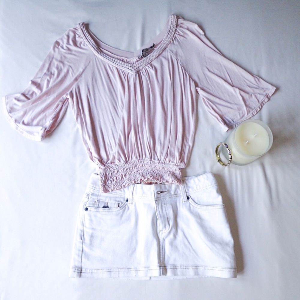 American Rag 1/2 Sleeve Pink Blouse Size XS